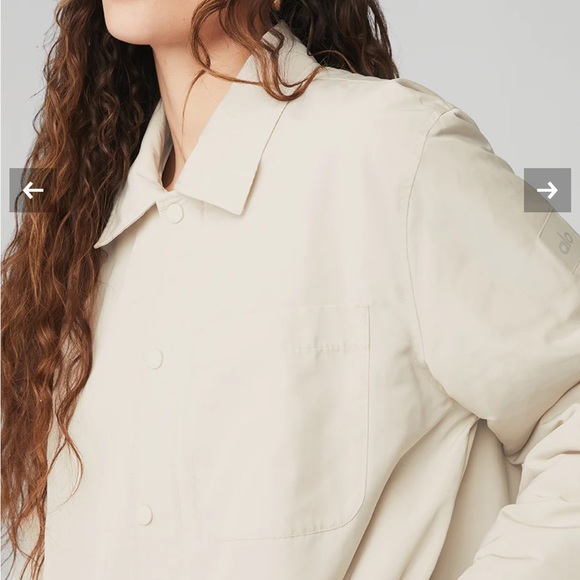 EUC alo yoga - Legend Jacket - color: bone - size XS - Picture 7 of 9